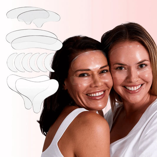 Medical-grade silicone extra lifting patches (face & décolleté) - reusable