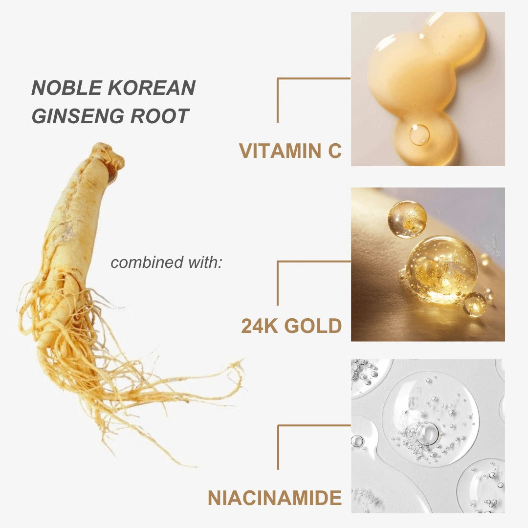 Elixir Serum - 24kGold Ginseng Root Niacinamide Vitamin C