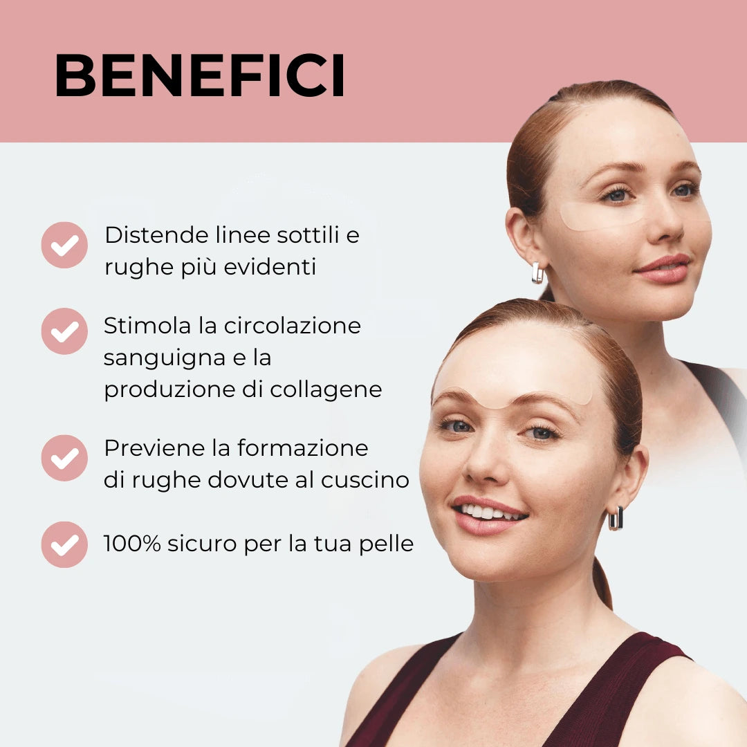 Medical-grade silicone extra lifting patches (face & décolleté) - reusable