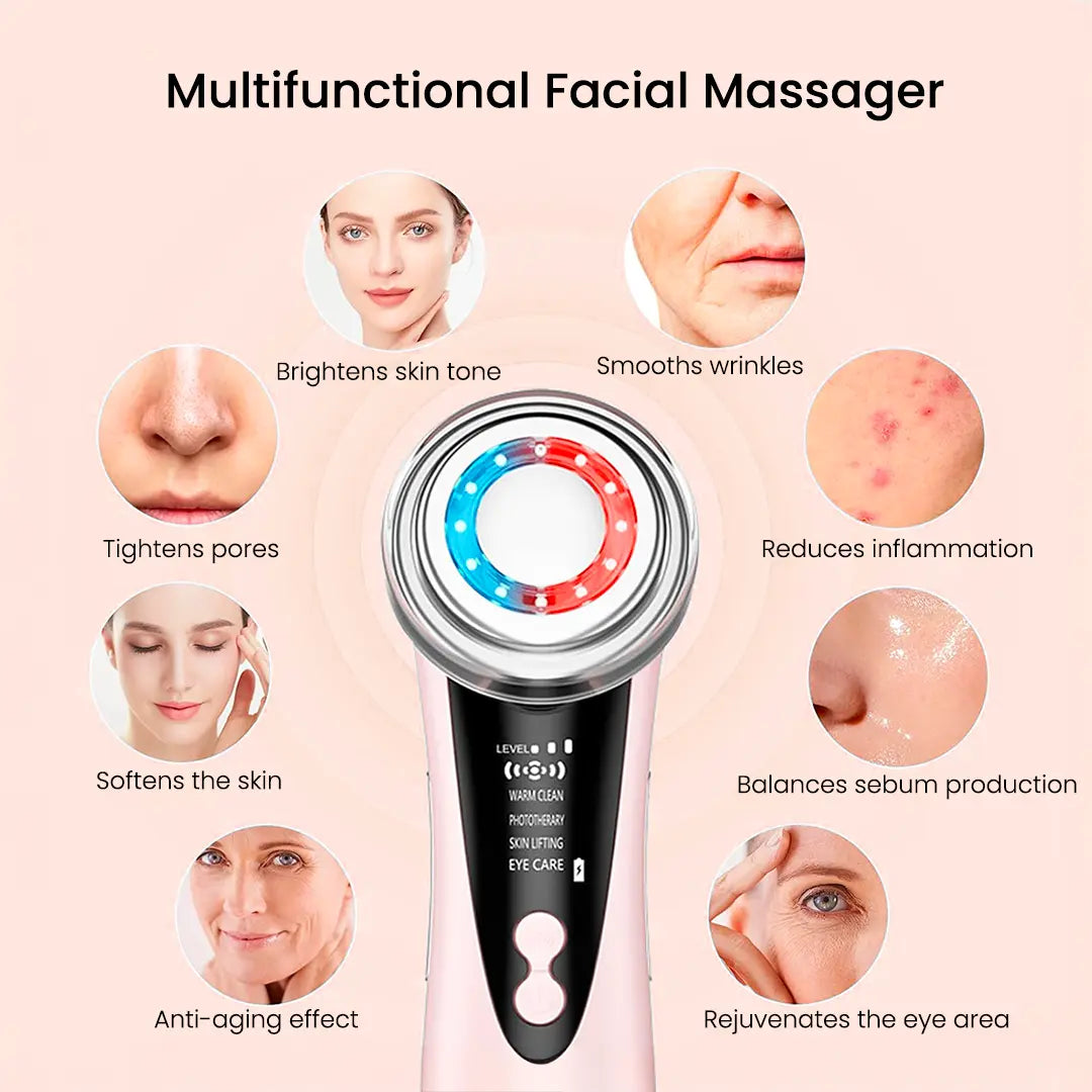 DermaFlow™ 4 in 1 LED Therapy - Lifting & Facial Cleansing