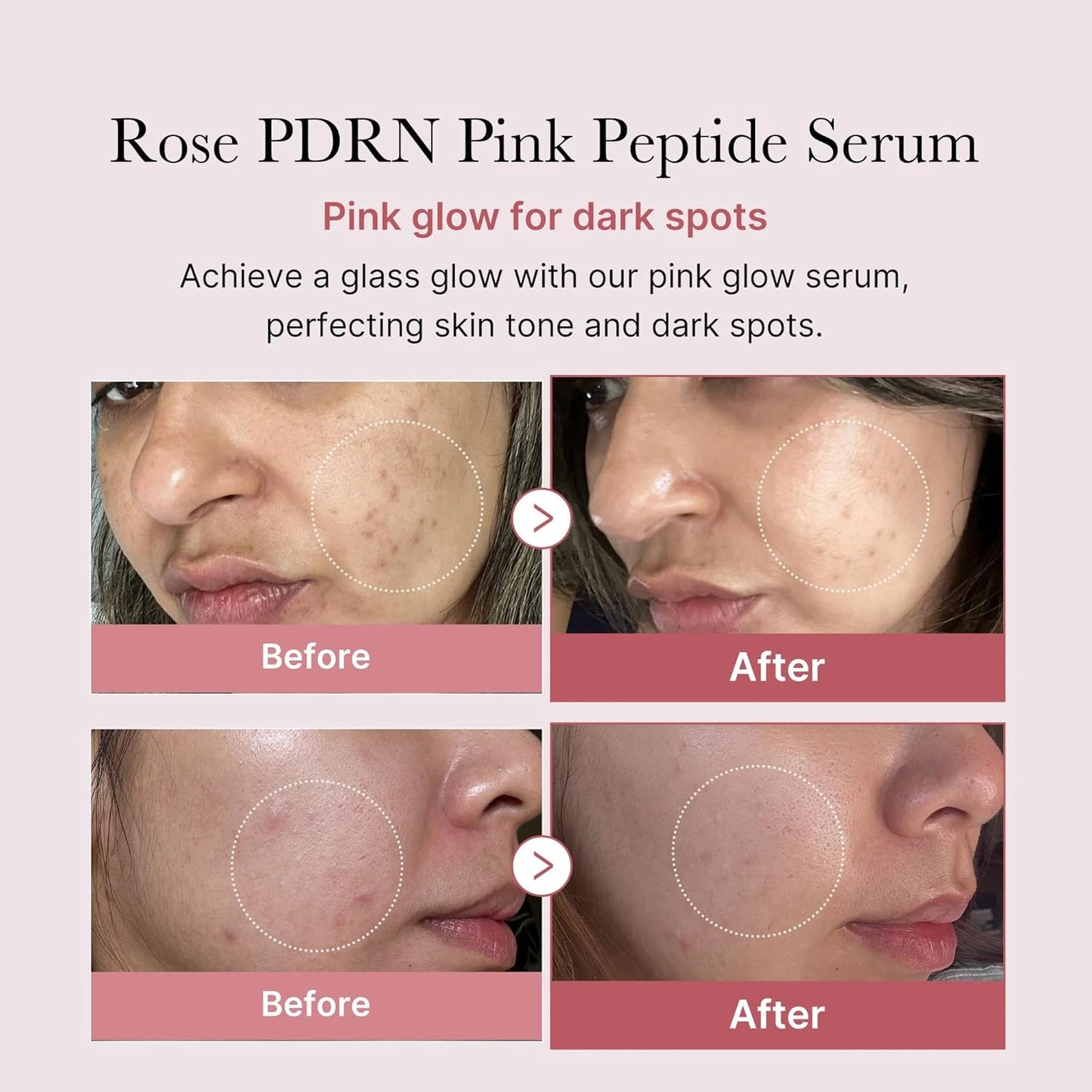 Sérum rose illuminateur aux peptides et PDRN