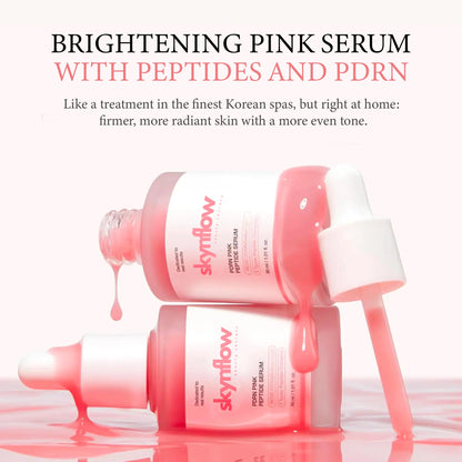 Sérum rose illuminateur aux peptides et PDRN